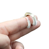 12pcs Ring Size Adjuster Spiral Tightener Set 2 Sizes with Polish Cloth