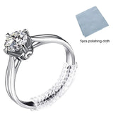 12pcs Ring Size Adjuster Spiral Tightener Set 2 Sizes with Polish Cloth