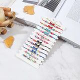 12pcs Butterfly Charms Crystal Seed Beads Bracelet Anklets Girl Kids Jewelry