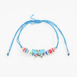 12pcs Butterfly Charms Crystal Seed Beads Bracelet Anklets Girl Kids Jewelry
