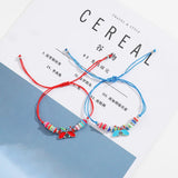 12pcs Butterfly Charms Crystal Seed Beads Bracelet Anklets Girl Kids Jewelry