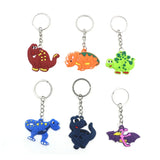 12pcs Animal Dinosaur Keychain Set for Car Keys Holder Kids