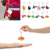 12pcs Animal Dinosaur Keychain Set for Car Keys Holder Kids