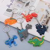 12pcs Animal Dinosaur Keychain Set for Car Keys Holder Kids