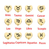 12pcs Zodiac Constellation Heart Beads Necklaces Charms Bracelets Pendants