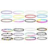 12pcs Tattoo Rainbow Chokers Stretch Henna Gothic Women Jewelry