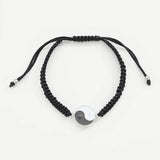 12pcs Yin Yang Charm Bracelets Adjustable Cord Anklet
