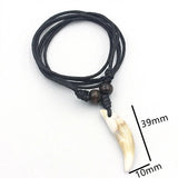 12pcs Wolf Tooth Charms Acrylic Teeth Pendants Necklaces Men Women