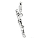 12pcs Silver Flute Charm Jewelry