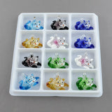 12pcs Lampwork Butterfly Pendants for DIY Jewelry Making