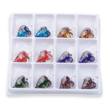 12pcs Lampwork Butterfly Pendants for DIY Jewelry Making