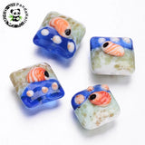 12pcs Ocean Theme Lampwork Spacer Beads for Bracelet Necklace 11~31x9~22mm