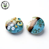 12pcs Ocean Theme Lampwork Spacer Beads for Bracelet Necklace 11~31x9~22mm
