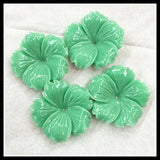 12pcs Flower Beads 30mm Middle Hole DIY Jewelry Findings Various Colors