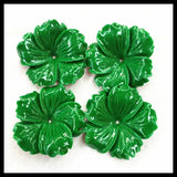 12pcs Flower Beads 30mm Middle Hole DIY Jewelry Findings Various Colors