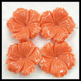 12pcs Flower Beads 30mm Middle Hole DIY Jewelry Findings Various Colors