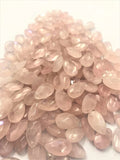 12pcs 10x14mm Faceted Drop Natural Amethysts, Rose Quartzs Stone Beads Pendants
