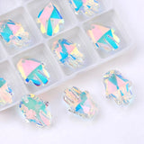 12pcs 14x18mm Crystal Charms Hand Pendant Palm Beads Gems Rhinestones