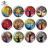 12pcs 18mm Dog Pattern Snap Button Beads for Jewelry Making Glass