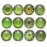 12pcs 18mm Dog Pattern Snap Button Beads for Jewelry Making Glass