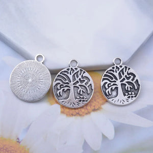 12pcs Tree of Life Charm 20*24mm Enamel Pendant Jewelry Findings