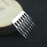 12pcs 7 teeth Metal comb 40*33mm Hair Comb