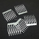 12pcs 7 teeth Metal comb 40*33mm Hair Comb