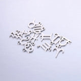 12pcs Stainless Steel Zodiac Charms Constellations For DIY Bracelet