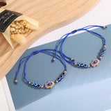 12pcs Turkey Evil Eye Hand of Fatima Charms Bracelet Resins Bead Bangle