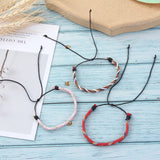 Boho Braided Charms Bracelets for Women Men, Ethnic Jewelry