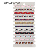 Boho Braided Charms Bracelets for Women Men, Ethnic Jewelry