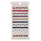 Boho Braided Charms Bracelets for Women Men, Ethnic Jewelry