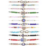 Boho Braided Rope Bracelet Evil Eye Hand Jewelry