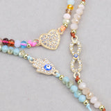 Boho Braided Rope Bracelet Evil Eye Hand Jewelry