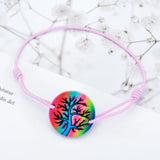 Cartoon Unicorn Skull Tree of Life Charm Bracelet for Kids