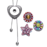 12pcs Dizziness Theme Glass Charms Snap Button Jewelry