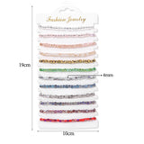 12pcs Cartoon Fruit Bracelets Natural Stone Beaded Bangle Women Girls Jewelry