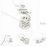 Dance like no one is watching necklace Charm Bangle Keyring Bookmark