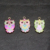 12pcs Colorful Enamel Charms for DIY Jewelry Making