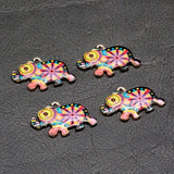12pcs Colorful Enamel Charms for DIY Jewelry Making