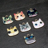 12pcs Colorful Enamel Charms for DIY Jewelry Making