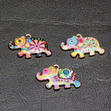 12pcs Colorful Enamel Charms for DIY Jewelry Making