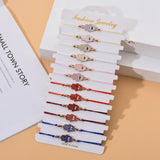 12pcs Fatima Hand Charm Bracelet Set for Women Couples Girl Seed Bead Jewelry