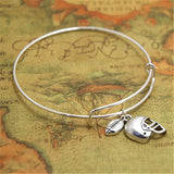 12pcs/lot Football bracelet Football Charm bangles adjustable Jewelry