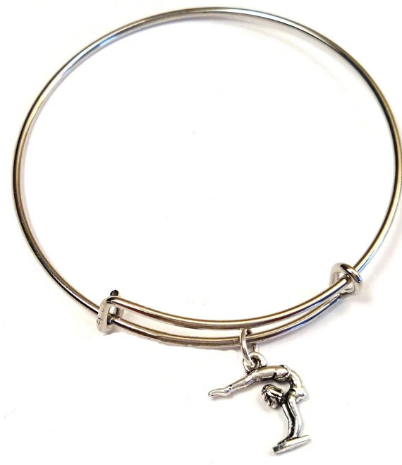 12pcs/lot Gymnast bracelet Charm bangle adjustable Gymnast Jewelry