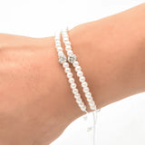 12pcs Woven Rope Chain Pearls Bracelet Set for Women Jewelry