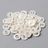 12pcs Zodiac Mother Of Pearl Shell Charms for Necklace DIY