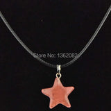 12pcs Crystal Tiger Eyes Star Charms Pendants Necklace Gift MN502