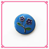 12pcs/lot Mix Enamel Flower Snap Buttons Diy 18 mm Snap Jewelry Pendants