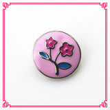 12pcs/lot Mix Enamel Flower Snap Buttons Diy 18 mm Snap Jewelry Pendants
